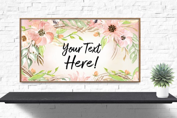 Samsung Frame Tv Art Personalized Tv Art Digital Download Etsy