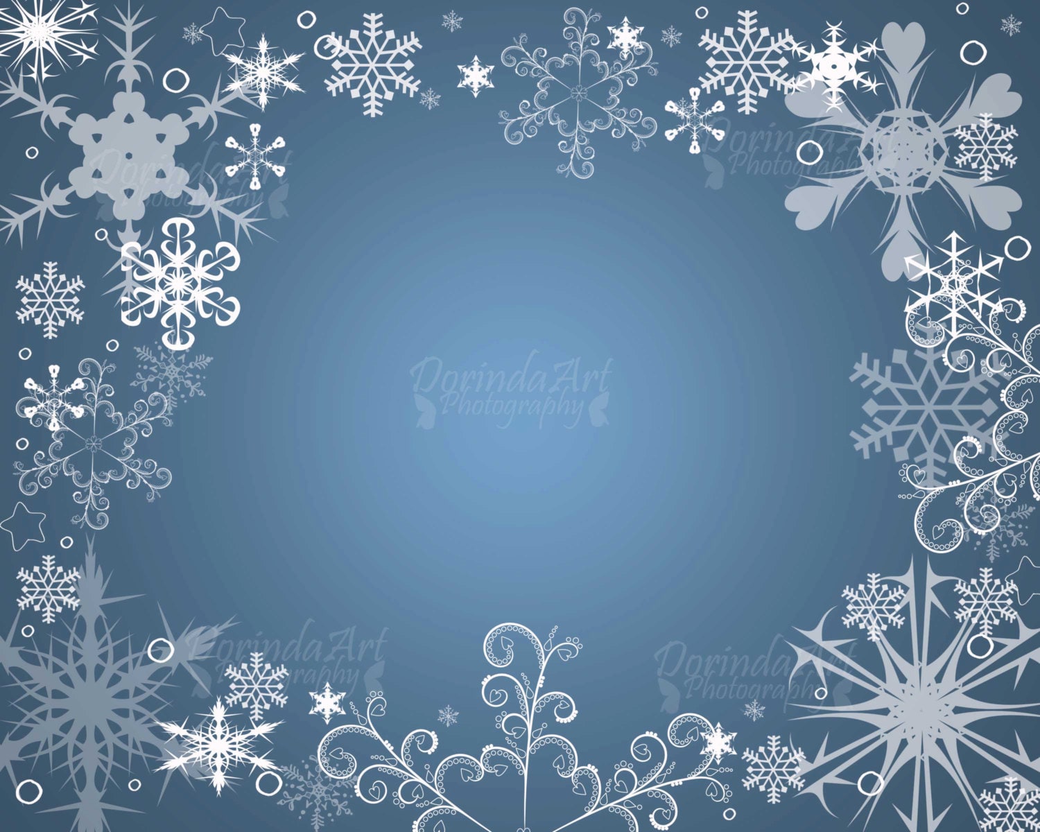 snowflake frame blue white frozen print snowflake overlay snowflake watermark