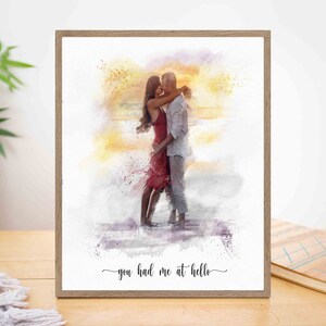 2nd Anniversary gift, Fiance gifts for him, Relationship gifts, Boyfriend gift ideas, Dating anniversary, One year dating gift, Photo gift image 2