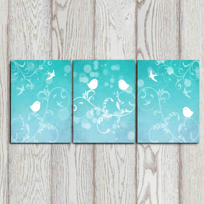 Set Of 3 Bird Art Prints Turquoise Wall Decor Bedroom Aqua Nursery Birds Printable Digital Whimsical Poster Canvas 8x10 - Turquoise Wall Decor Bedroom Set Of 3 Bird Art Prints Turquoise Wall Decor Bedroom Aqua Nursery Birds Printable Digital Whimsical Poster Canvas 8x10 - Turquoise Wall Decor Bedroom