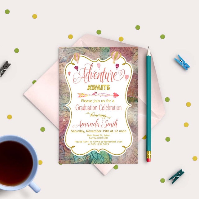 graduation celebration invitation girl printable graduation graduation celebration invitations
