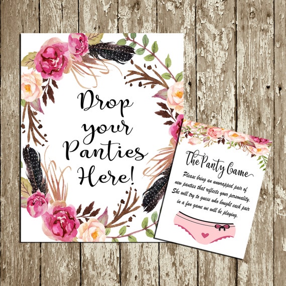 Drop Your Panties Free Printable Free Templates Printable