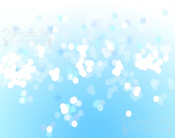 Blue Bokeh background Light blue Digital print Blue Digital background papers Sparkle Lights Photo overlay 12x12, 8x10 INSTANT DOWNLOAD