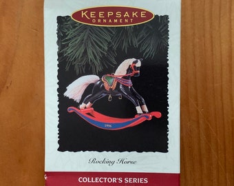 Hallmark Keepsake, Rocking Horse, 1996, #16 in Series, Hallmark Ornament, Hallmark Christmas, Christmas Rocking Horse, Christmas Ornament