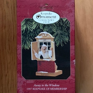 Hallmark Keepsake Ornament, 1997, Away To The Window, Night Before Christmas, Membership Ornament, Christmas Ornament, Hallmark Christmas