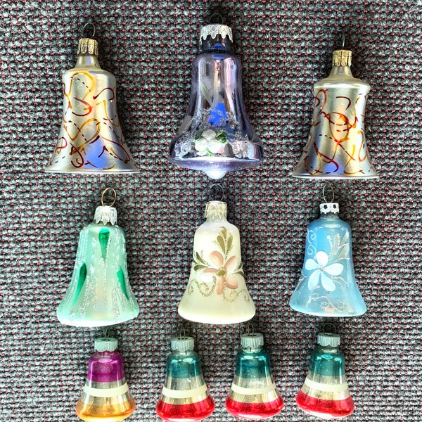 Glass Bell Ornament Etsy