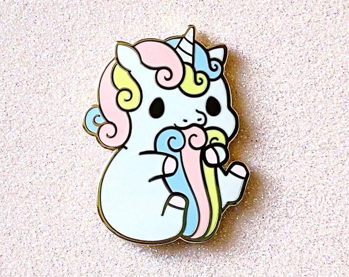 Cute Unicorn Enamel Pin • Animal Lapel Pin Badge