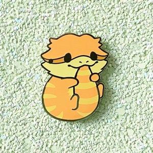 Cute Bearded Dragon Enamel Pin • Animal Lapel Pin Badge