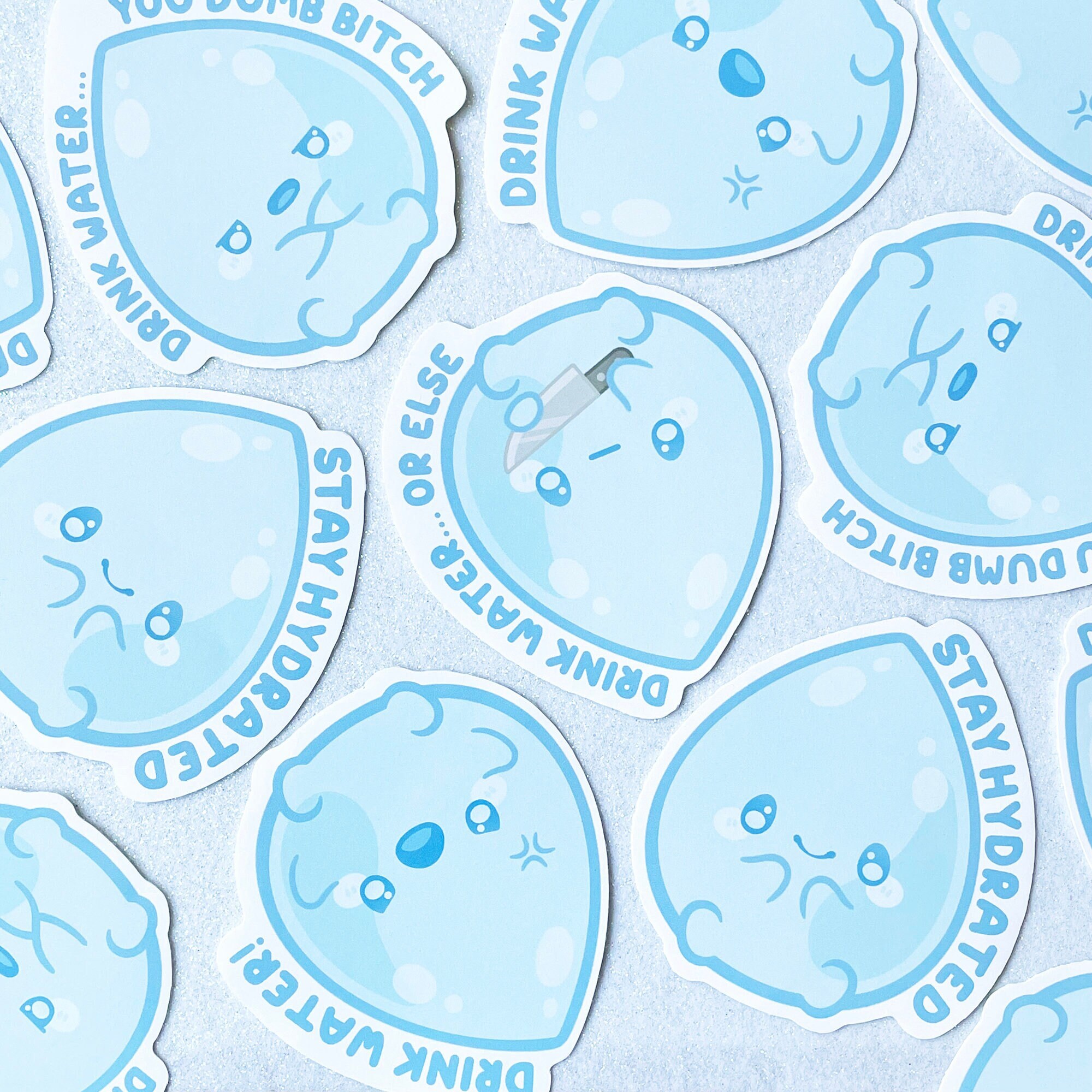 Decals & Skins Laptop Stickers Water Bottle Stickers Hydrate Sticker Laptop Decals Funny