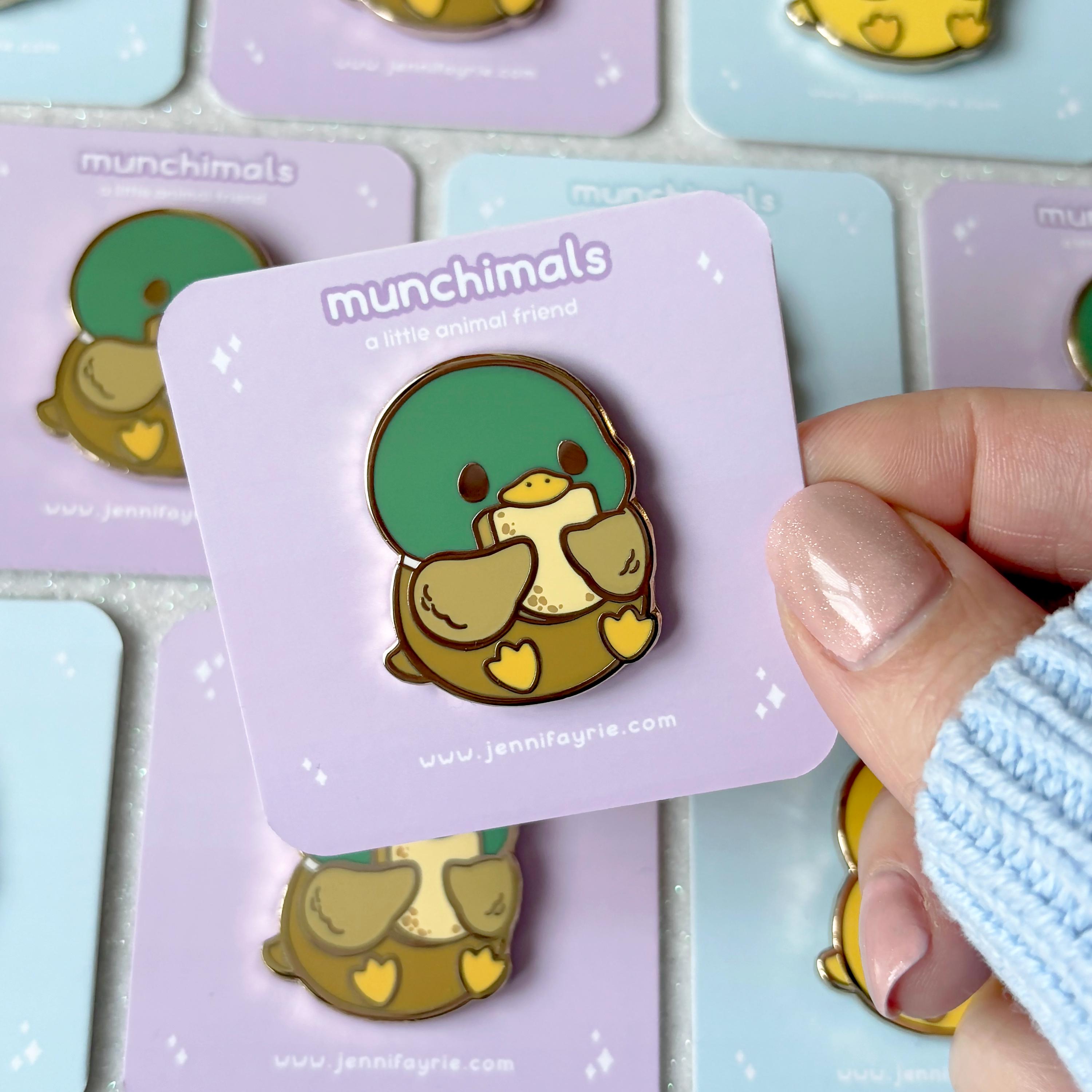 Cartoon Duck Knife Enamel Pin Animal Badge Brooch Lapel Pin Kids Gift  5f0806467111fb16ffc16e60