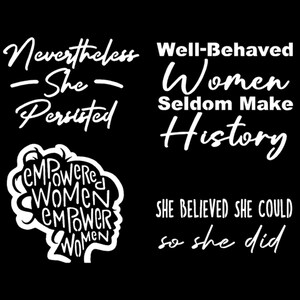 Women Empowerment Decal 4 Pack