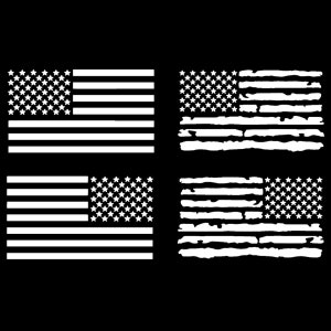 Amerikanische Flagge Aufkleber 4er Pack