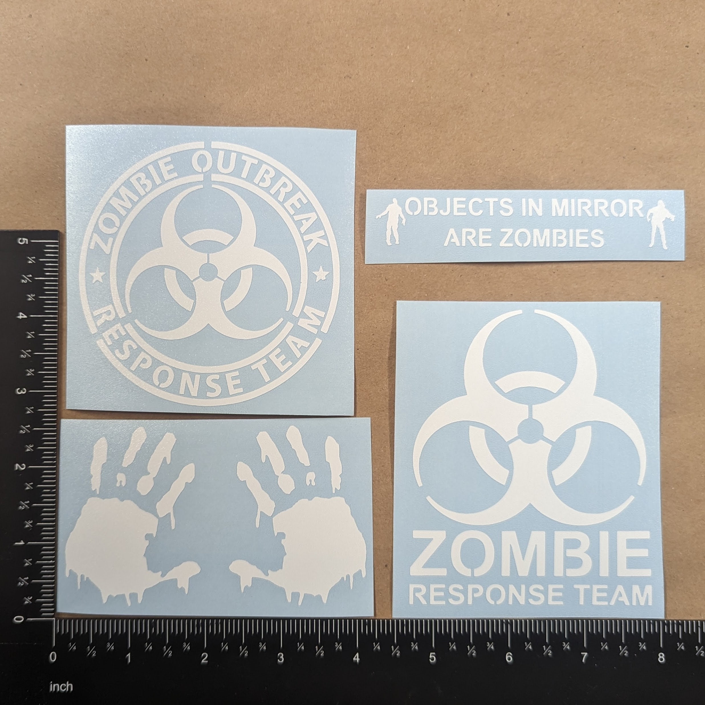 Zombie Decal 4 Pack - Etsy