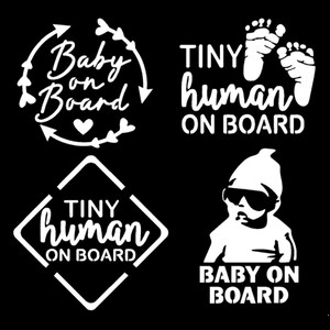 Baby On Board / Tiny Human On Board Decals