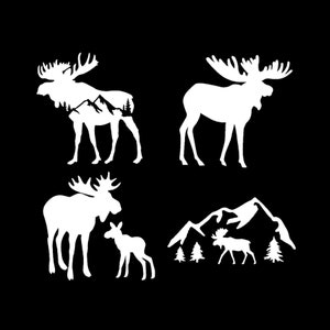 Moose Decal 4-Pack