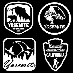 Yosemite National Park Inspired Decals