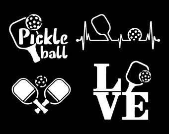 Pickleball Decal 4 pack