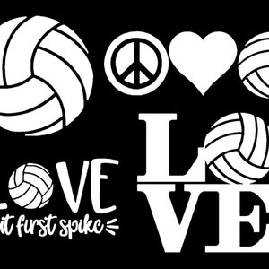 Volleybalstickers 4 stuks