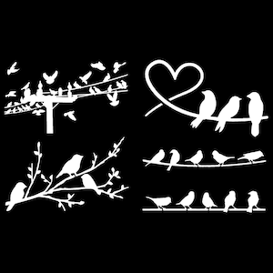 Bird Decal 4 Pack