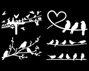 Bird Decal 4 Pack