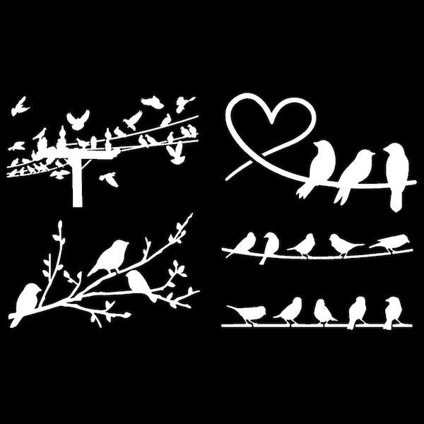 Bird Decal 4 Pack