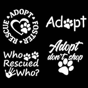 Paw Decals 4 pack Small 3.5"