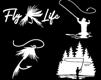 Small, Silver Metallic 7522-SW-1 TROUT FLY FISHERMAN FISHING WINDOW DECAL TROUT FLY FISHERMAN WINDOW STICKER Waterfowldecals Small, Silver Metallic 7522-SW-1 TROUT FLY FISHERMAN FISHING WINDOW DECAL TROUT FLY FISHERMAN WINDOW STICKER Waterfowldecals