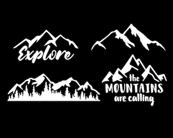 Mountain Decal 4-Pack