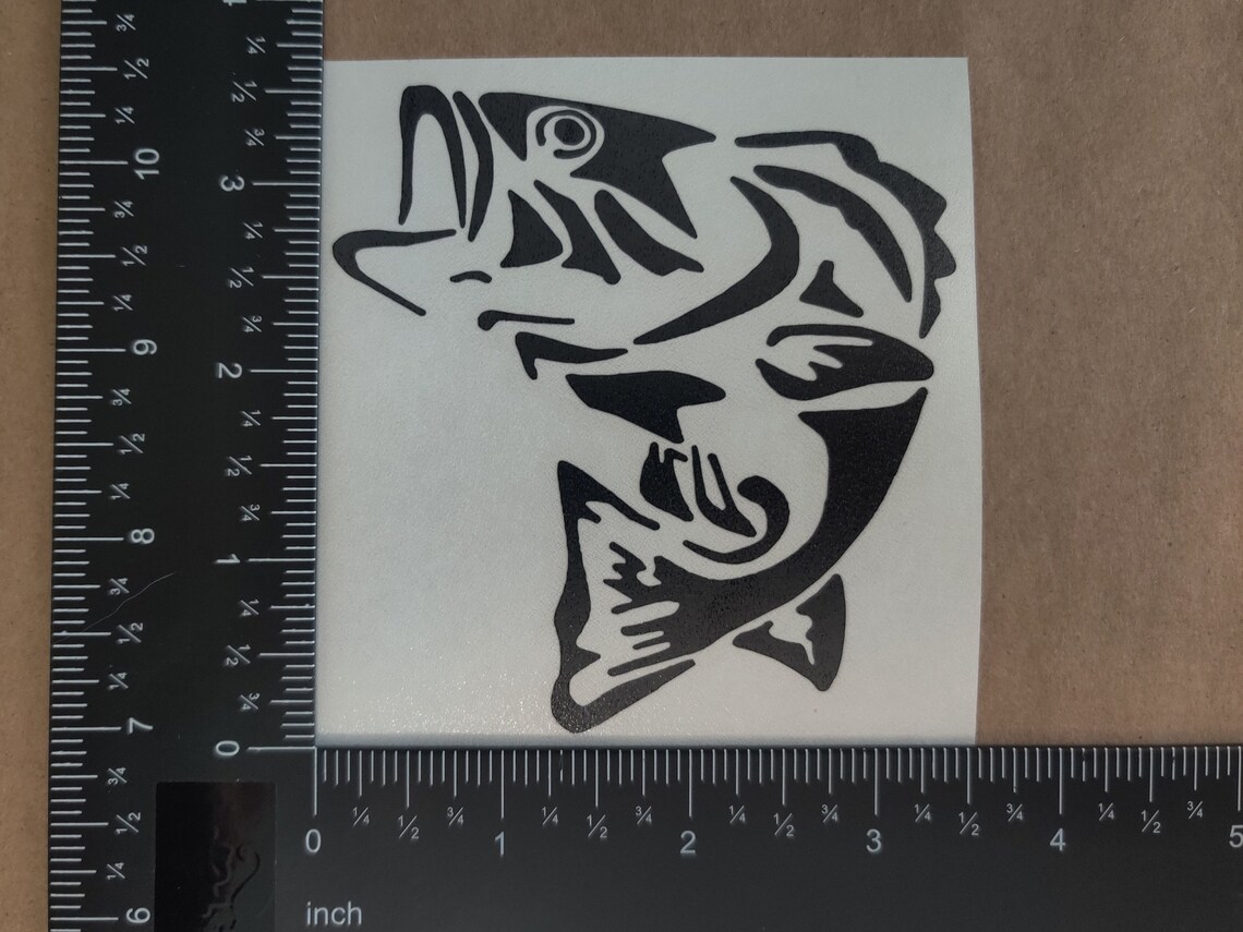 Bass Fishing Decal 4 Pack - Etsy