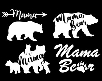 Mama Bear Decal 4 Pack