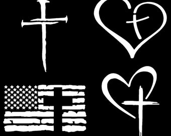 Cross Decal 4-Pack