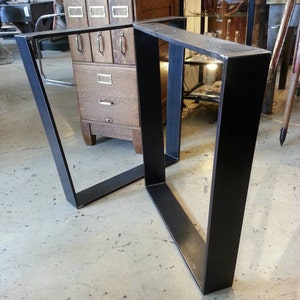 Steel dining table legs/base image 3