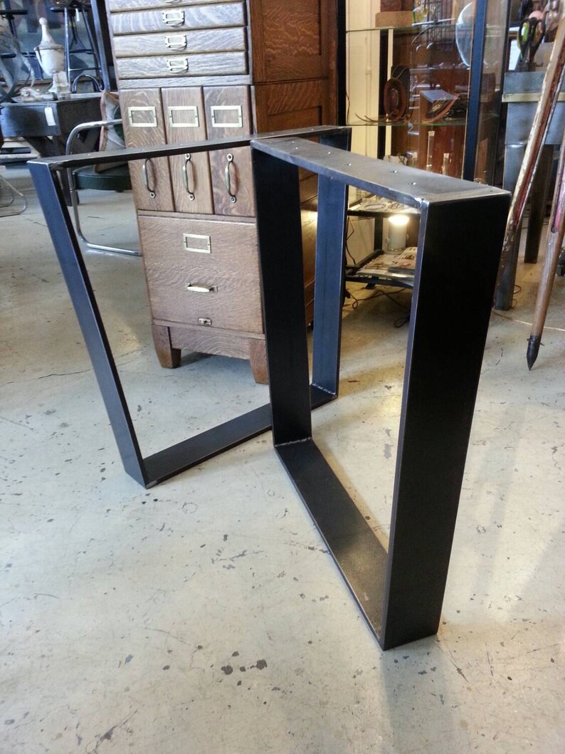 Steel dining table legs/base image 3