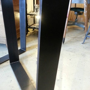 Steel dining table legs/base image 4