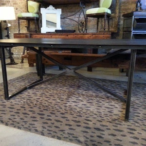 Unique Steel Dining Table Custom Sizes Available