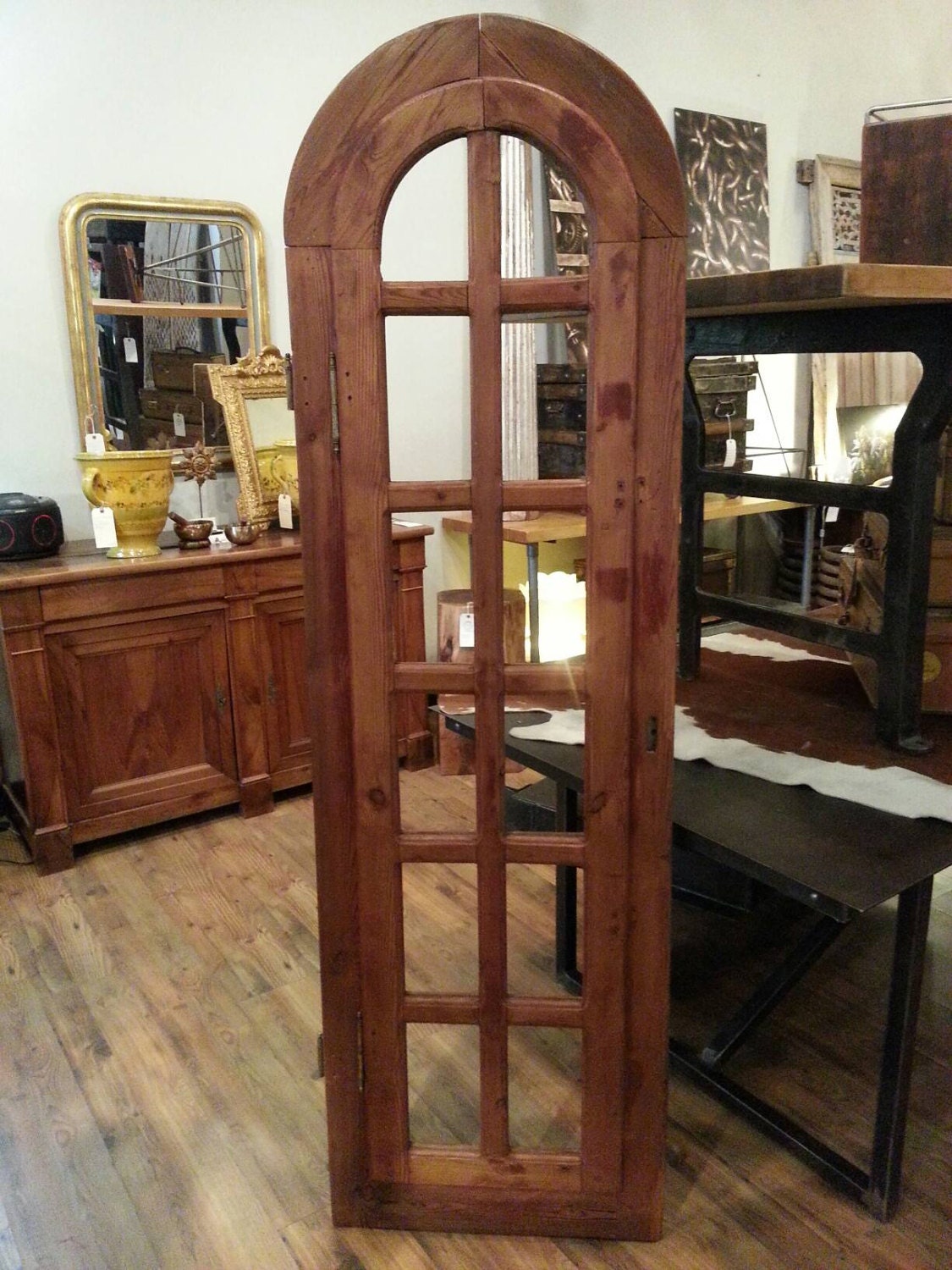 Antique Arch Top Pine Window Frame. - Etsy