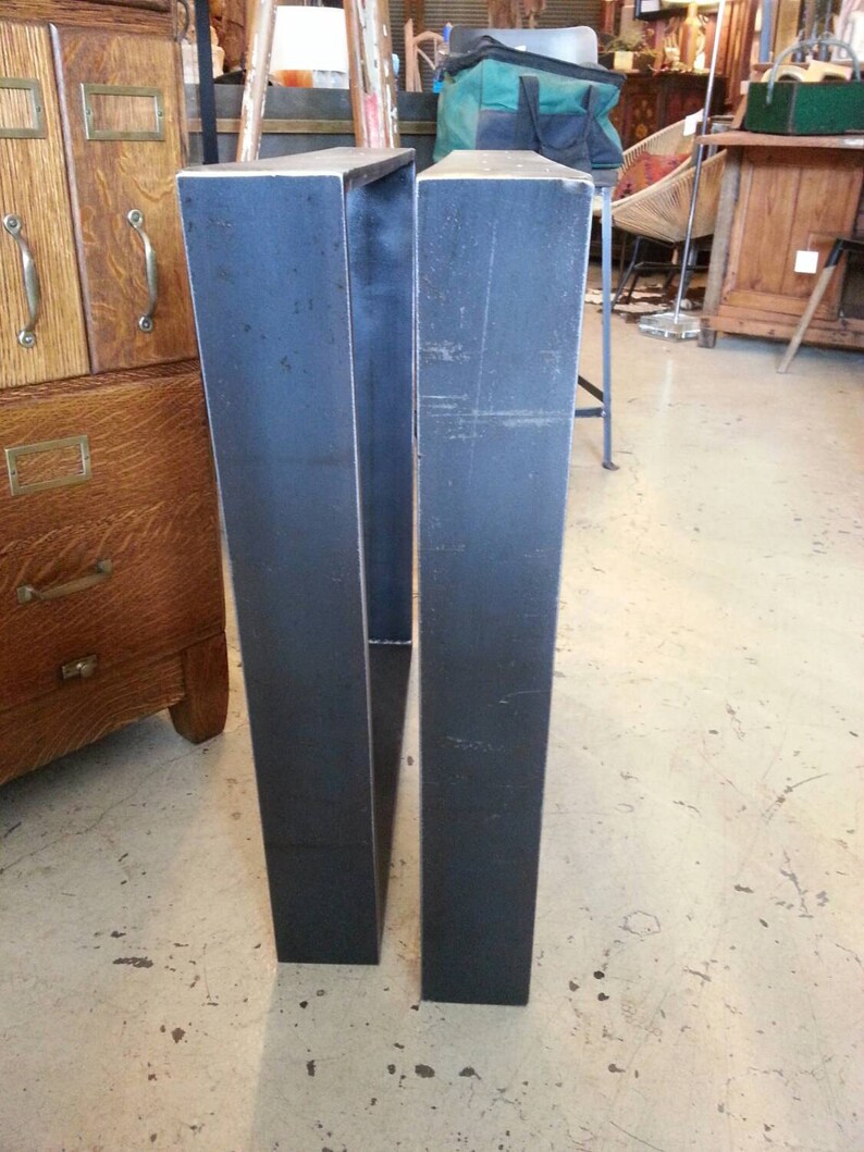 Steel dining table legs/base image 2