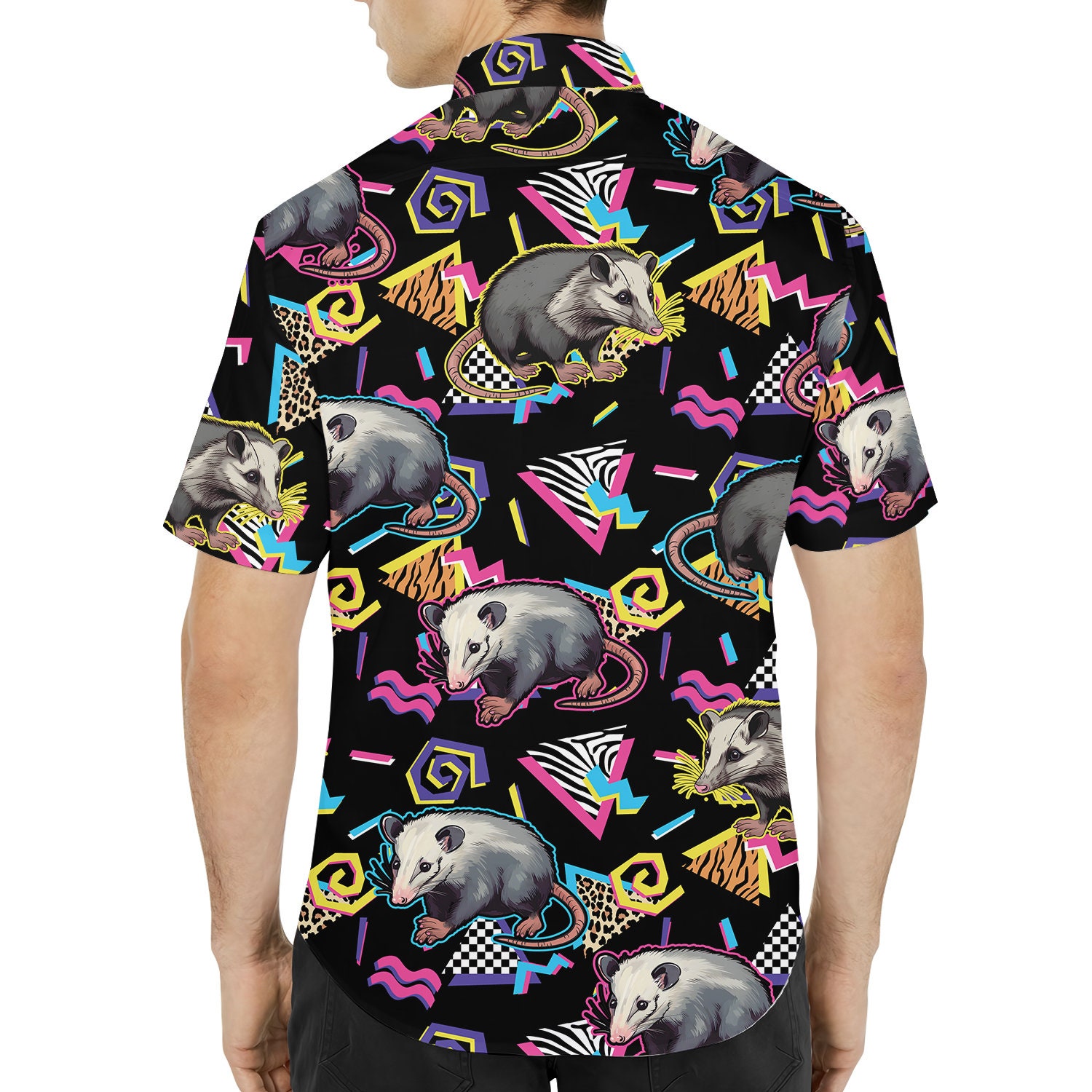 Retro Opossum Hawaiian Shirt For Men Women