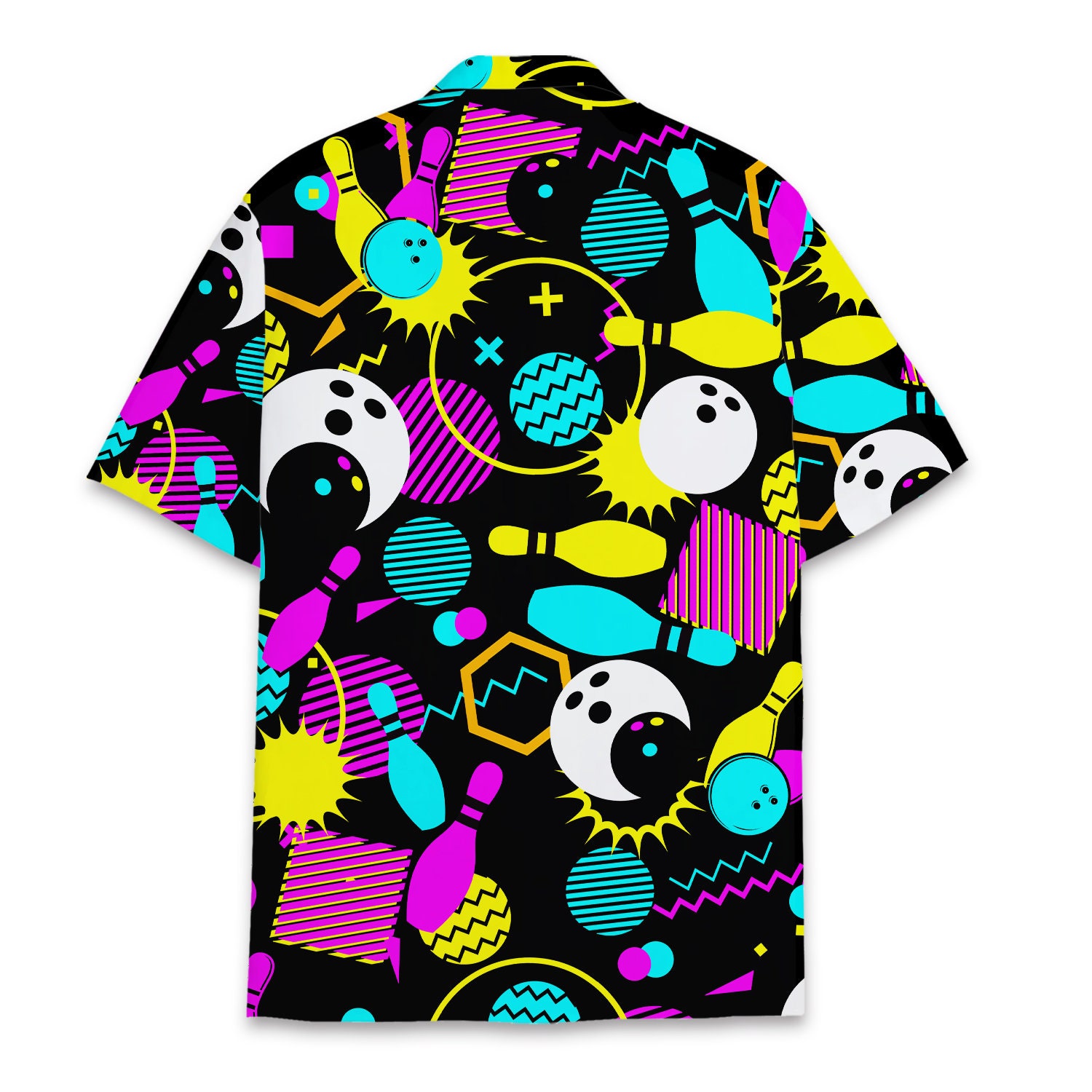 Retro Bowling Hawaiian Shirts for Men Women, Bowling Party Shirt