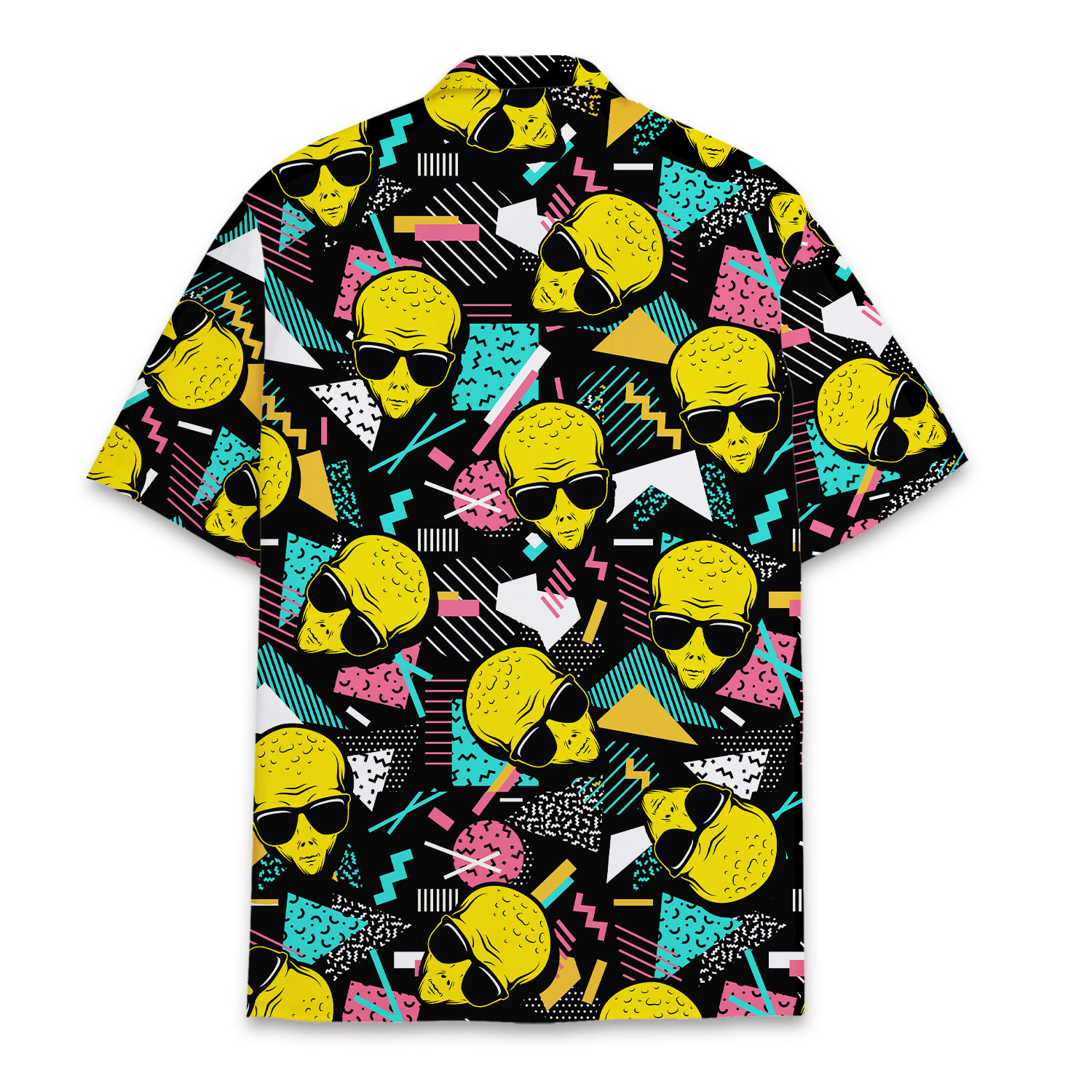 Retro Alien Hawaiian Shirt for Men Women, Alien Shirt Summer Beach Aloha Outfit