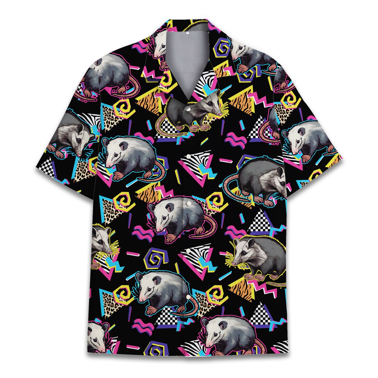 Retro Opossum Hawaiian Shirt For Men Women