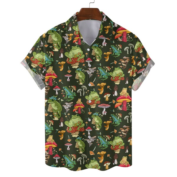 Frog and Mushroom Shirt Etsy