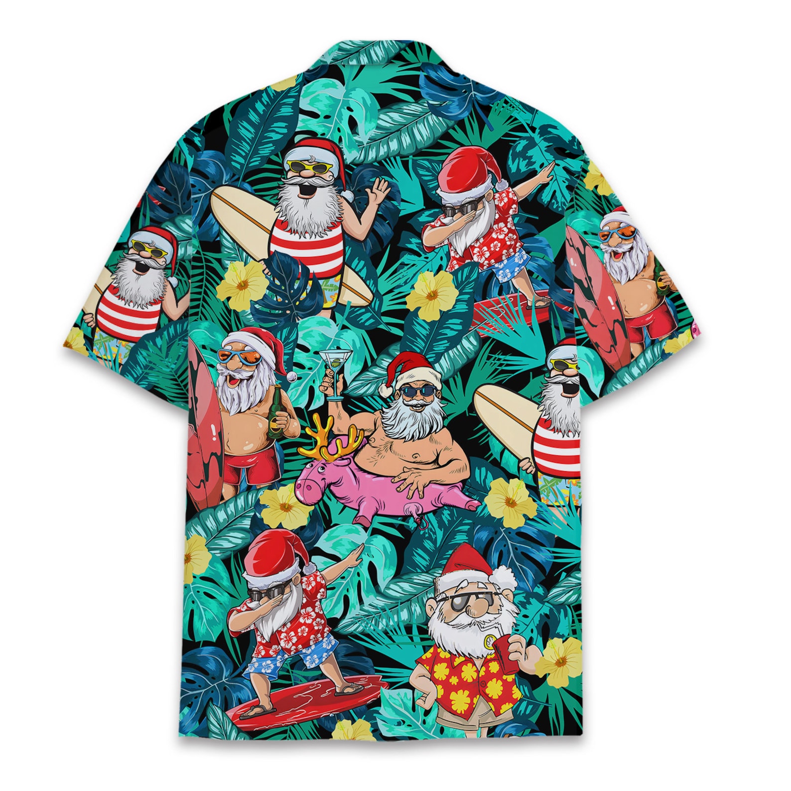 Santa Claus Hawaiian Shirt for Men Women Tropical Santa - Etsy
