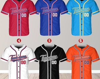  Custom Baseball Jersey Add Any Name and Number, Personalized  Jersry for Men Women and Children : Sports & Outdoors