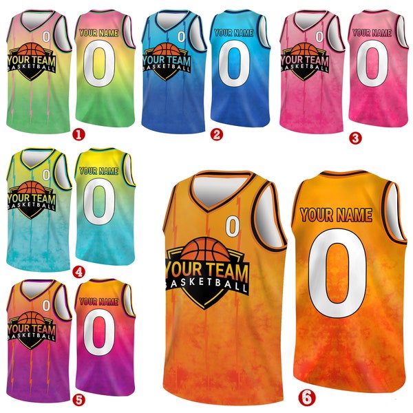 Custom Basketball Jersey Etsy