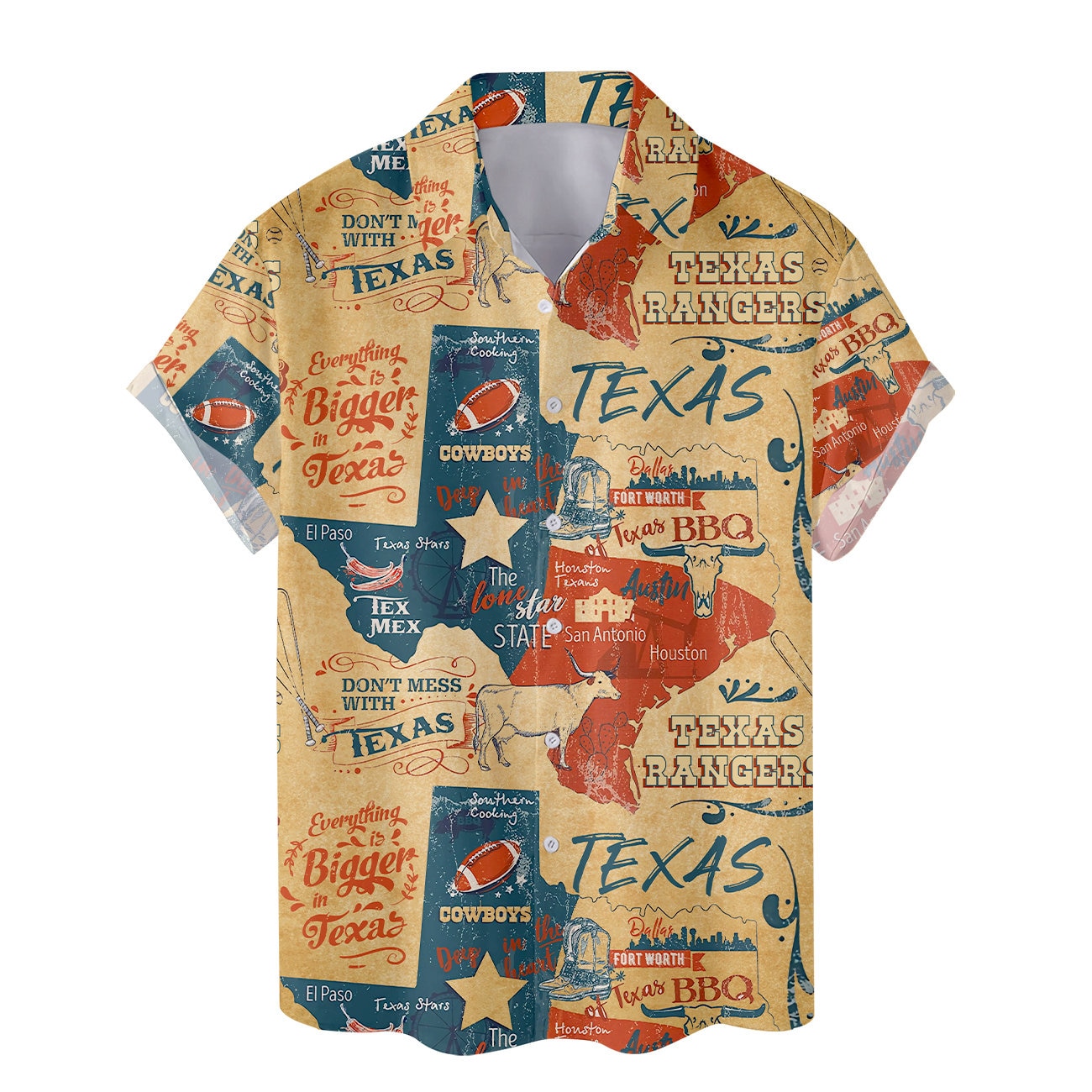 Texas Hawaiian Shirt For Men Women, Proud Texas Shirt For Men, Texas Mens Casual Shirt Button Down Short Sleeves