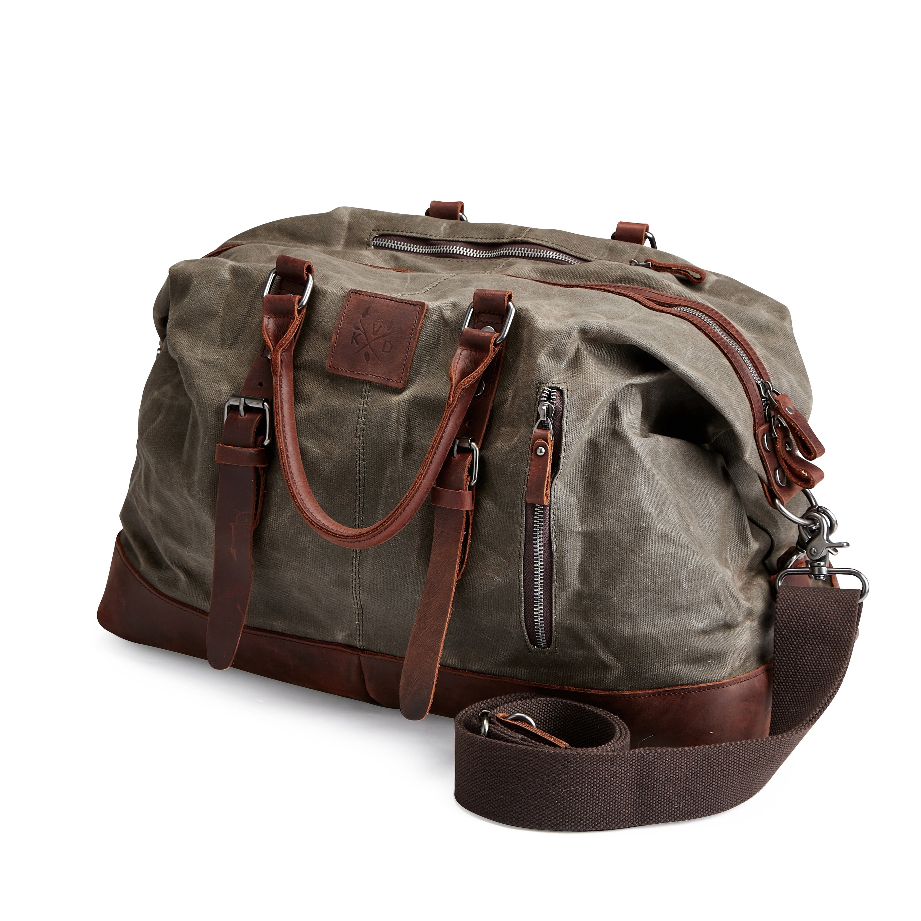 Vintage Duffel Bag Canvas Holdall Canvas Weekender Etsy Australia