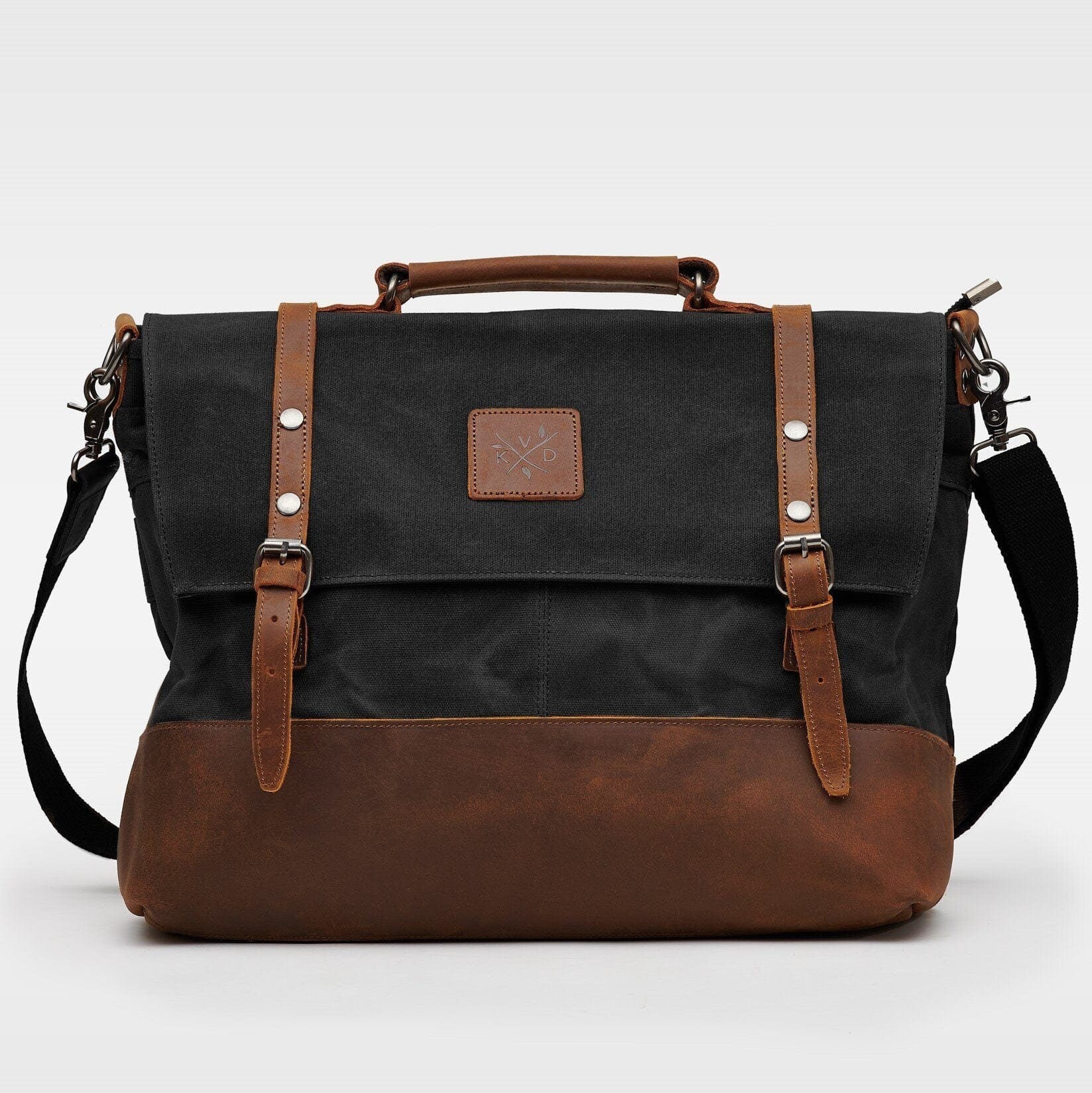 Mersey Waxed Canvas Messenger Bag Brown Laptop Bag Leather Briefcase Unisex Wax  Canvas Messenger Bag Travel Satchel Gift for Him 