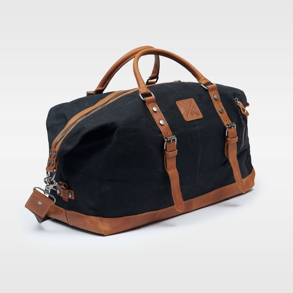Buy Humber Duffel Bag Waxed Canvas Leather Travel Holdall Carry on