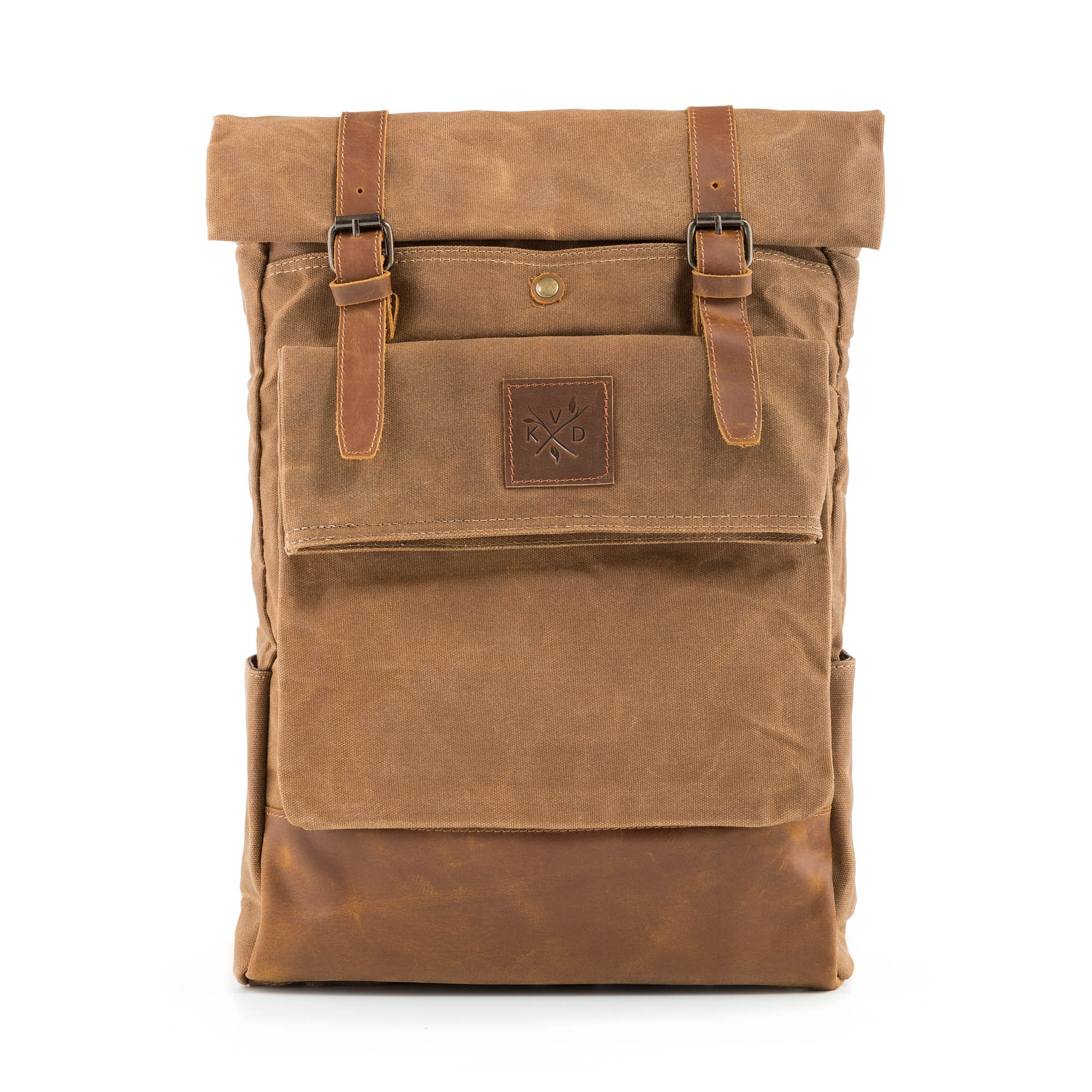 Wax Canvas Backpack Waxed Canvas Vintage Leather Backpack Etsy Australia